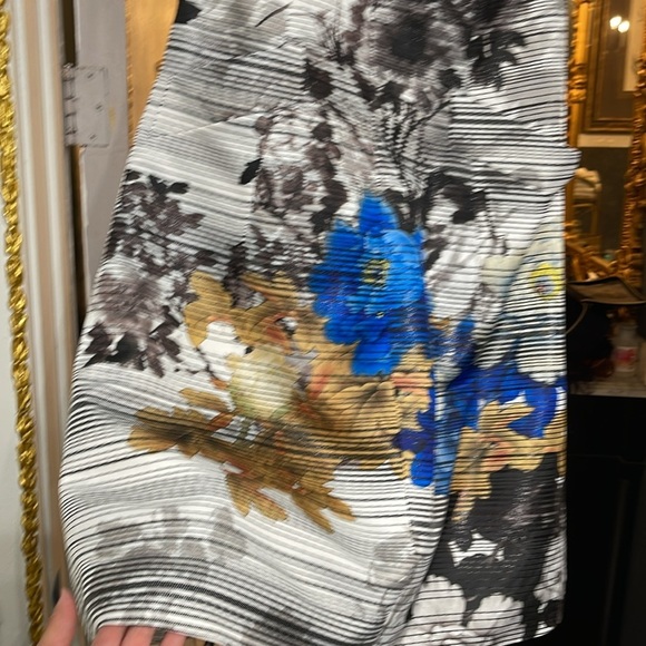 Lourdes Chavez 100% Silk Dress | Size S/M | Made in USA | Floral Cocktail Dress - Picture 7 of 9